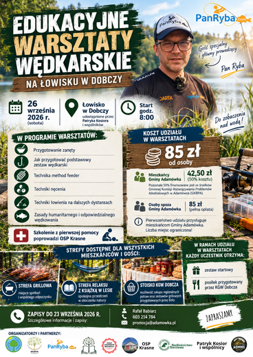 EDUKACYJNE WARSZTATY WĘDKARSKIE