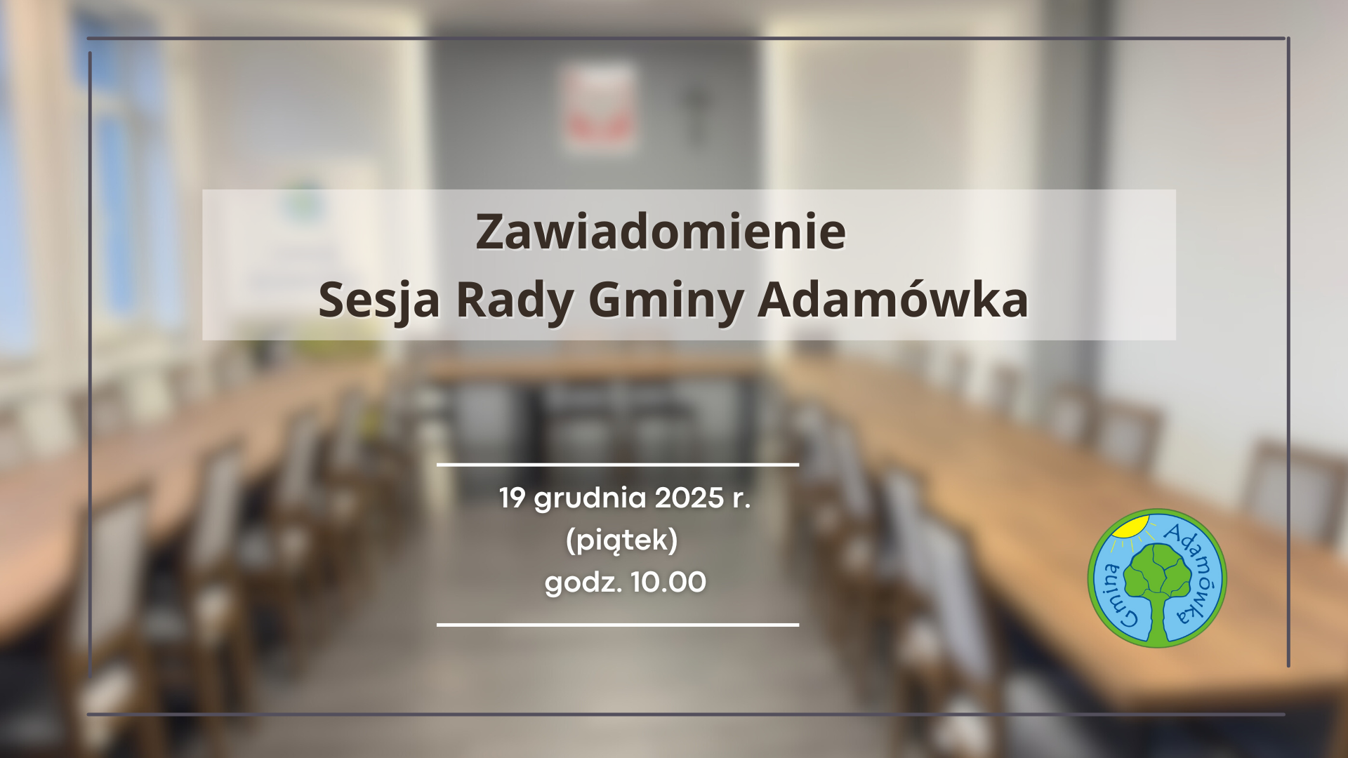 Sesja Rady Gminy Adam&oacute;wka