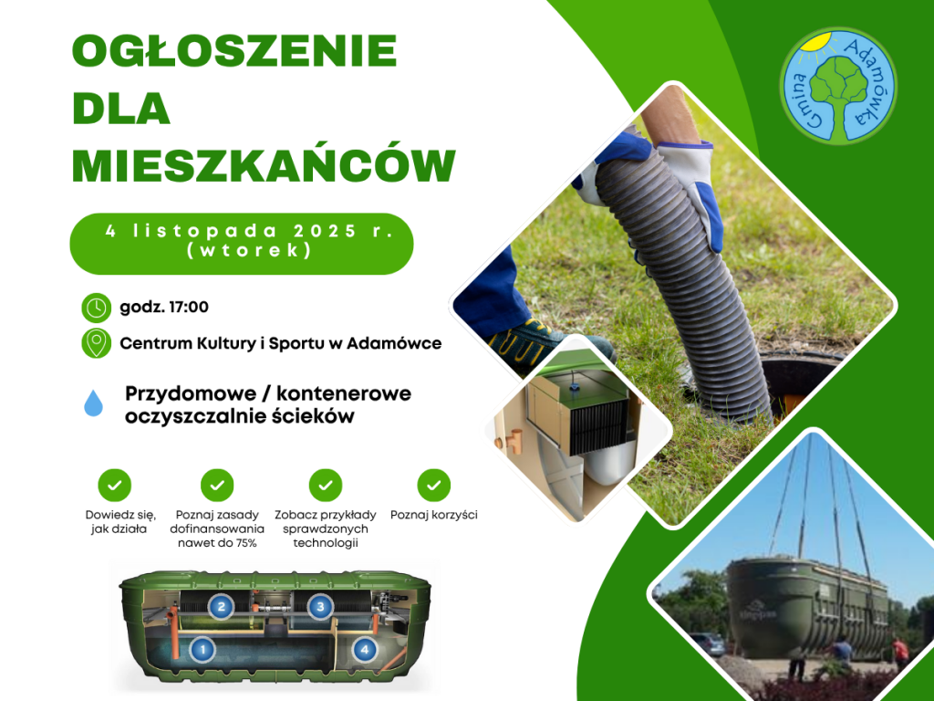 SPOTKANIE INFORMACYJNE DLA MIESZKAŃC&Oacute;W