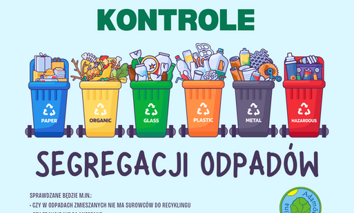 Informacja dla mieszkańców – kontrole segregacji odpadów
