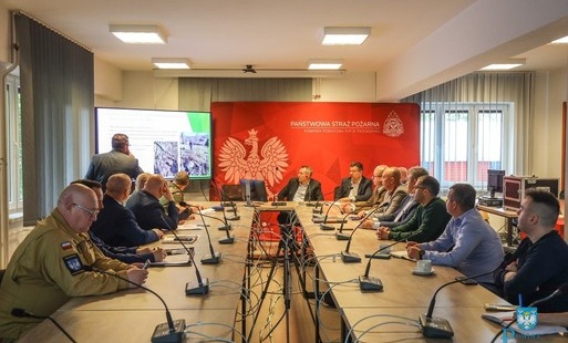 Posiedzenie Powiatowego Zespołu Zarządzania Kryzysowego dotyczące ASF