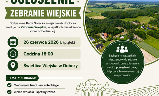 OGŁOSZENIE ZEBRANIE WIEJSKIE