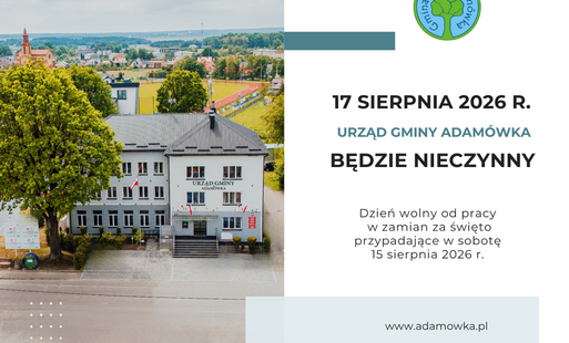 Komunikat dla Mieszkańców Gminy Adamówka