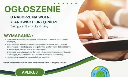 Urząd Gminy Adamówka ogłasza nabór 