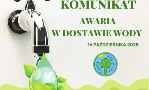 KOMUNIKAT – AWARIA W DOSTAWIE WODY