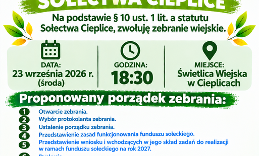 Zebranie Wiejskie Sołectwa Cieplice
